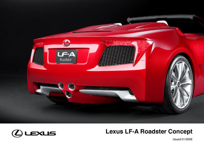 Lexus LFA Roadster Concept 2008 7